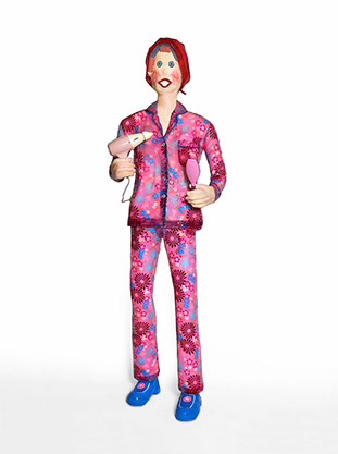 Dans cette galerie on peux voir, Rose une sculpture contemporaine Popart, par le sculpteur Contemporain